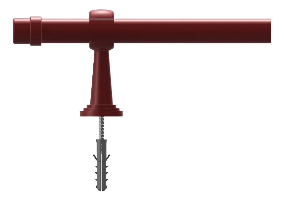 Varão de Cortina 19mm Mogno 1,75m