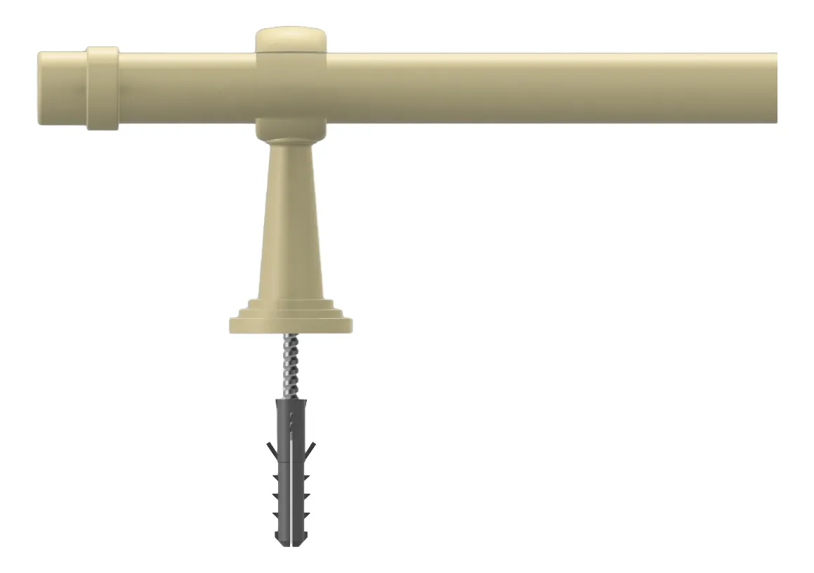 Varão de Cortina 19mm Palha 2,50m